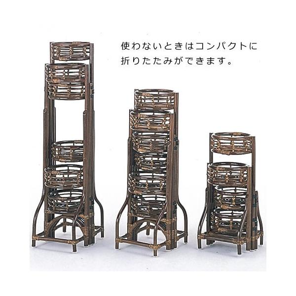 籐フラワーラック 3個組 籐家具 藤 ラタン家具 フラワースタンド