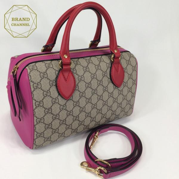 未使用品】 グッチ GUCCI GGスプリーム 2WAY ミニボストンバック 
