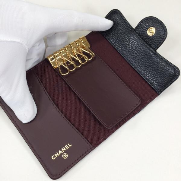【美品✨】シャネル マトラッセ タイムレス クラシック 6連 キーケース SAランク】CHANEL シャネル マトラッセのタイムレスクラシック6