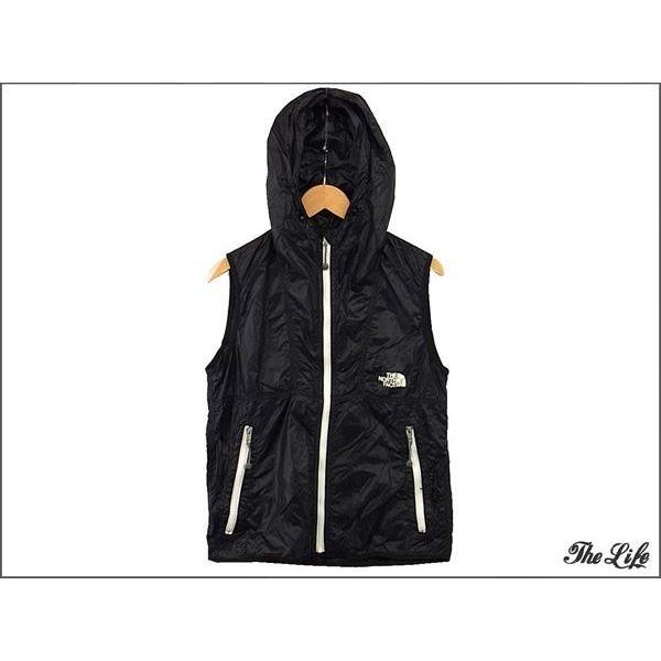 中古美品THE NORTH FACEノースフェイスナイロンベスト黒M/マウンテン