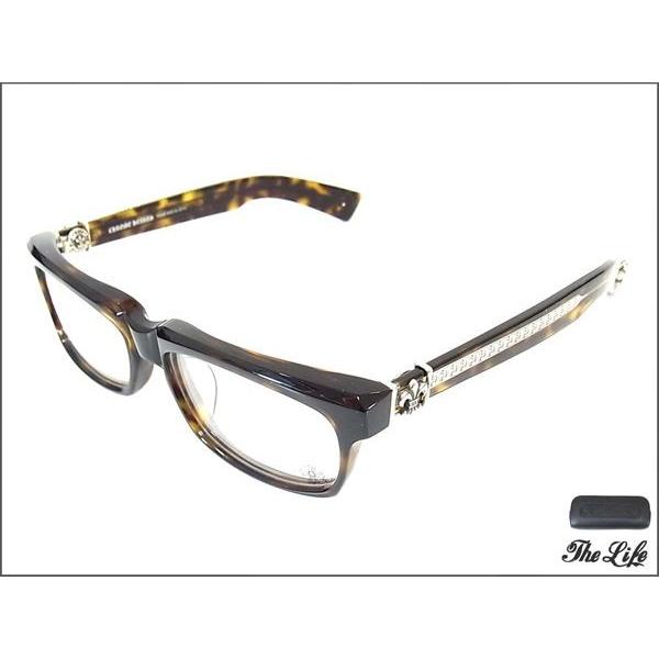 中古 美品 CHROME HEARTS クロムハーツ SPLAT-A 眼鏡 55□17-143