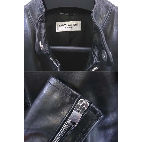 中古 美品 13SS SAINT LAURENT キース ライダースジャケット 44/サン