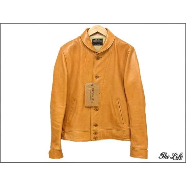 中古 WACKO MARIAワコマリアA-1 STEER HIDEレザージャケットL /【Buyee  