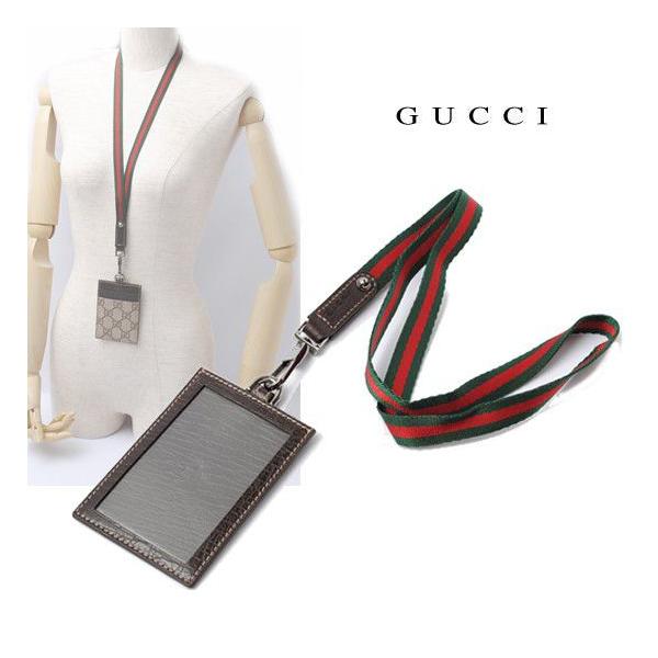 GUCCI グッチ IDホルダー/パスケース付ネックストラップ GG