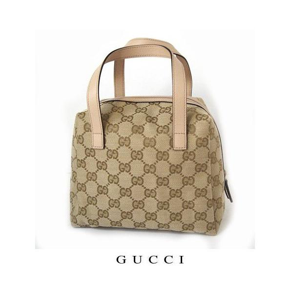 送料無料】グッチ GUCCI ミニボストンバッグ GG柄ベージュ/ベビーピンク 124542 新品 /【Buyee】