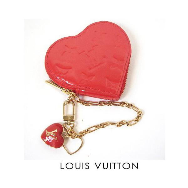 LOUIS VUITTON ルイ ヴィトン ヴェルニ ハート型キーチェーン付小銭