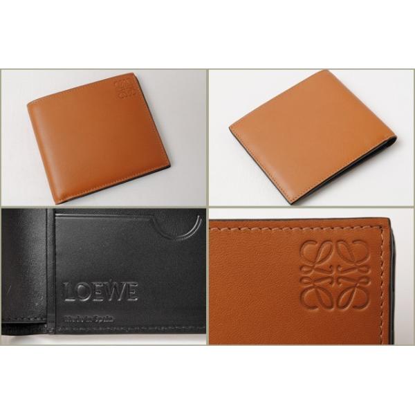 ロエベ 財布 メンズ LOEWE 札入れ/折財布 カーフスキン TAN/ブラウン