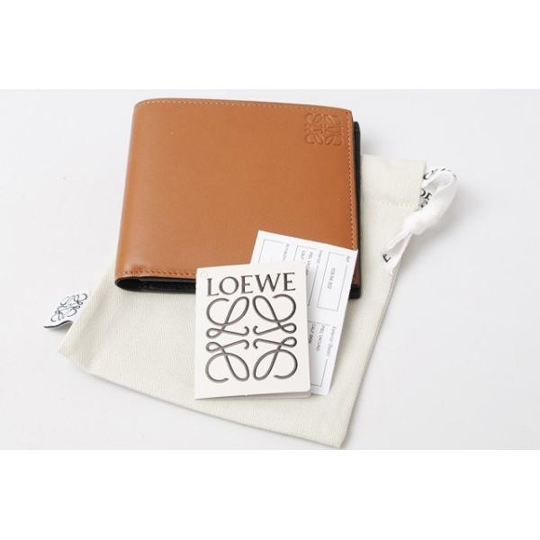 ロエベ 財布 メンズ LOEWE 札入れ/折財布 カーフスキン TAN/ブラウン