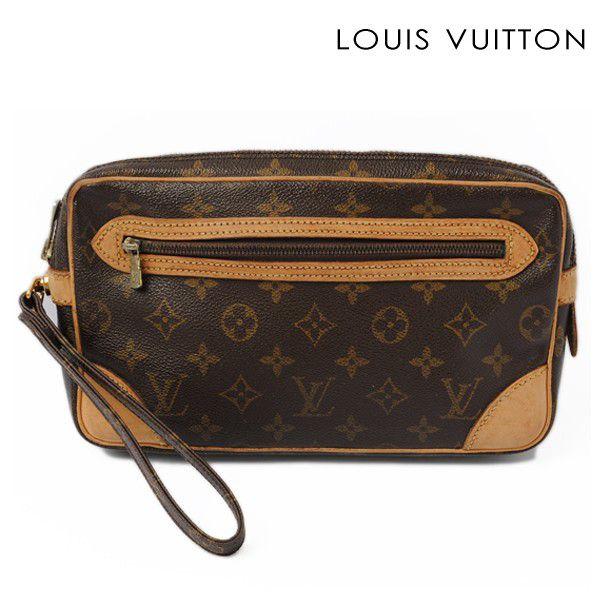 LOUIS VUITTON Monogram Marly Dragonne GM Clutch Bag Vintage M51825