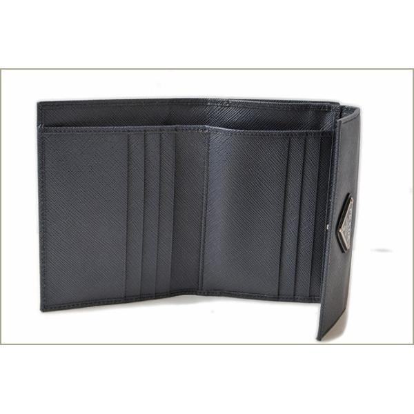 プラダ 財布 PRADA がま口財布 1ME392 SAFFIANO TRIANG/サフィアノ  