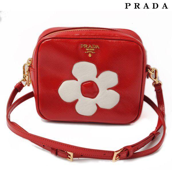 PRADA プラダ ショルダーバッグ/ポーチ 2way ストラップ付 パテント