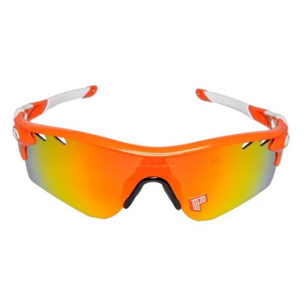 Oakleyサングラス★RADARLOCK偏光★ロードバイクトライアスロン走美品 オークリー ロードバイク・マラソン向けサングラス レーダー