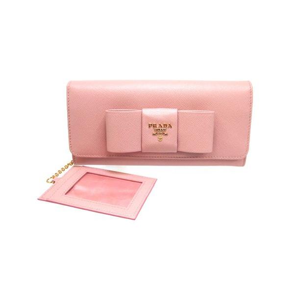 プラダ 財布 PRADA 長財布 新作 リボン 1M1132 1MH132 SAFFIANO 