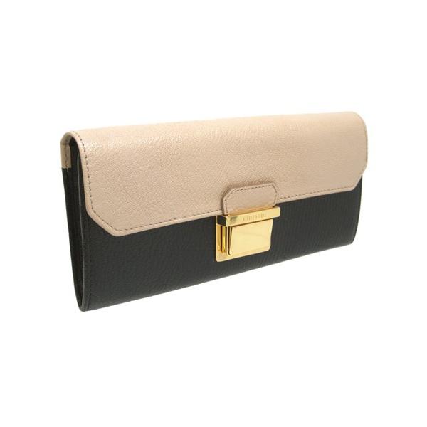 ミュウミュウ財布 MIUMIU 長財布 新作 5M1379 MADRAS TUC BICO 新品