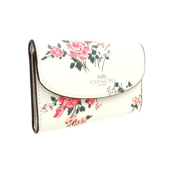 coach 花モチーフ キーケース ベージュ系 未使用✨️ コーチ COACH キーケース 花柄 5連 ベージュ - メルカリ