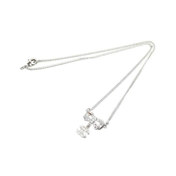 シャネル ネックレス CHANEL ココマーク リボンモチーフ ペンダント