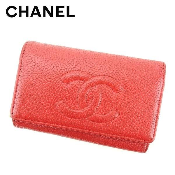 シャネル CHANEL キーケース 6連キーケース レディース キャビアスキン