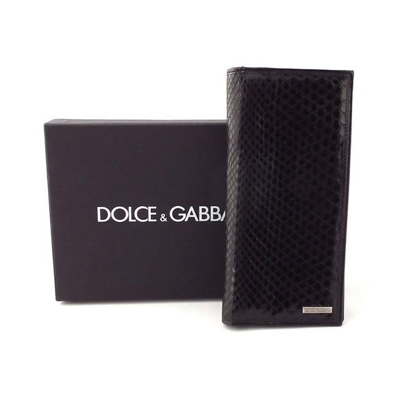 ドルチェ＆ガッバーナ 長財布 パイソン ドルガバ D＆G DG メンズ  