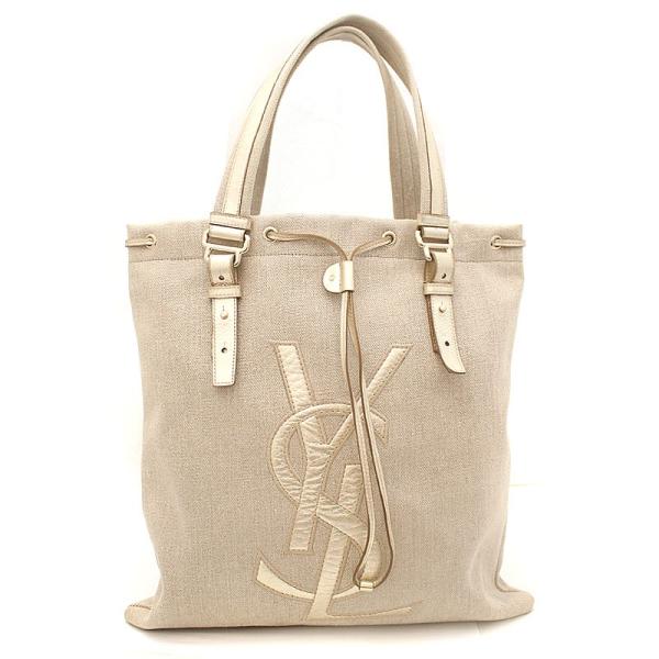 YSL カハラトートバッグ イヴサンローラン カハラ トートバッグ キャンバス ブラック YSL