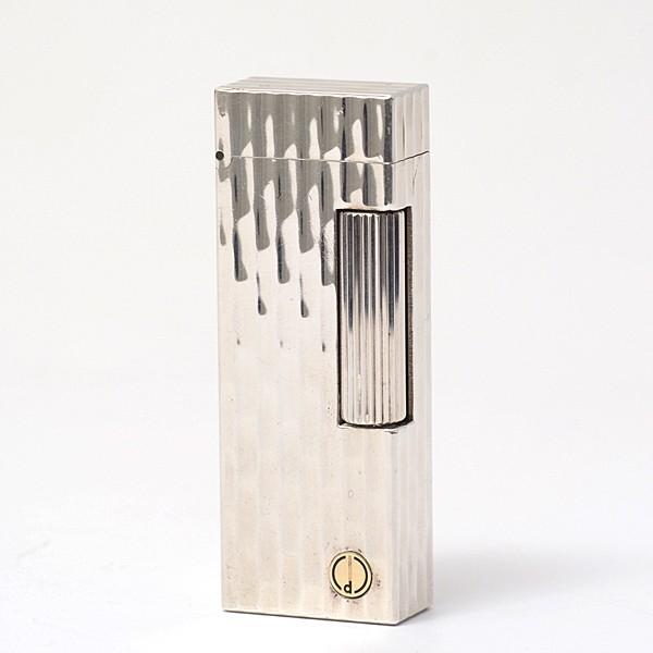 ダンヒル dunhill ガスライター バンブー（竹）デザイン シルバー 