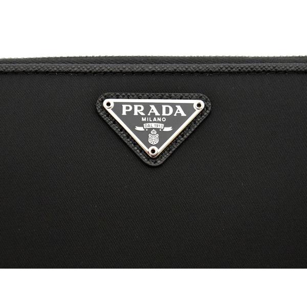 プラダ財布 PRADA ラウンドファスナー長財布 メンズ ユニ