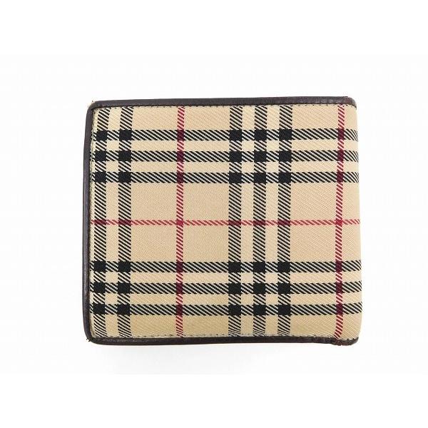 バーバリー 財布 レディース (メンズ可) BURBERRY 二つ折り財布