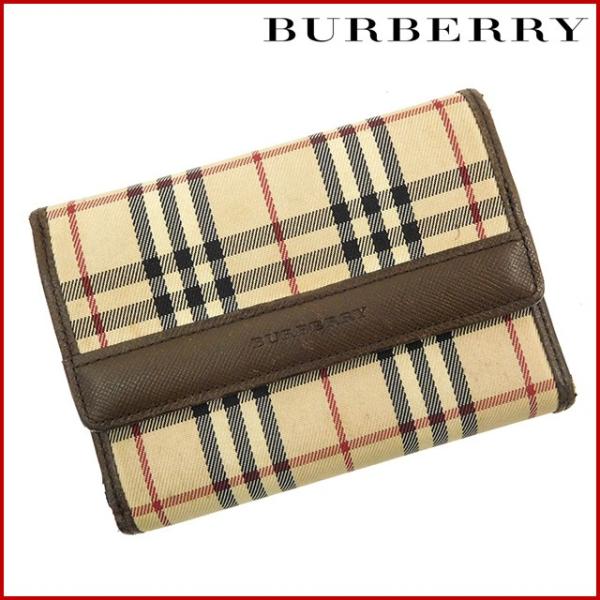 バーバリー 財布 レディース (メンズ可) BURBERRY 二つ折り財布 ノバ