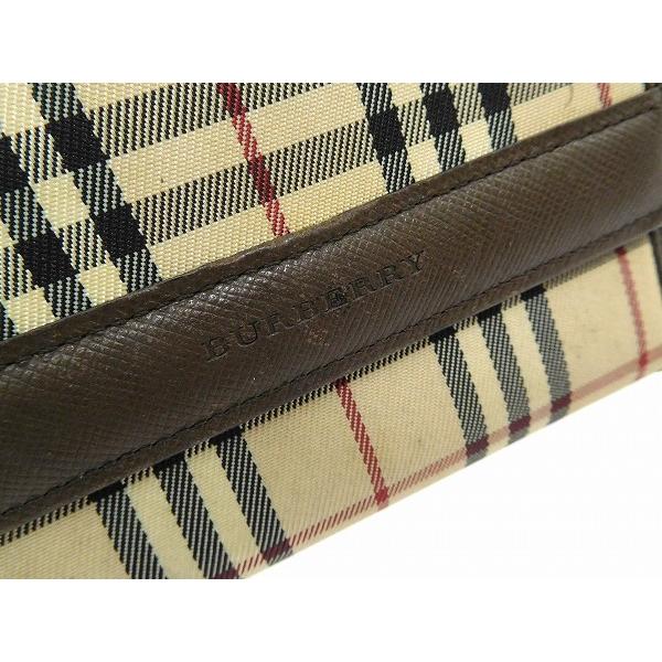 バーバリー 財布 レディース (メンズ可) BURBERRY 二つ折り財布 ノバ