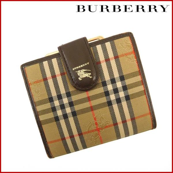 バーバリー財布レディース(メンズ可) BURBERRY 二つ折り財布