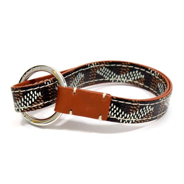 ゴヤール GOYARD キーホルダー ブラック×ブラウン ゴヤール