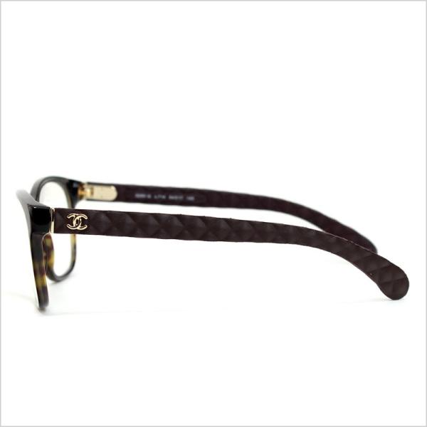CHANEL シャネル 眼鏡 マトラッセ CCマーク ダークハバナ×ブラウン  