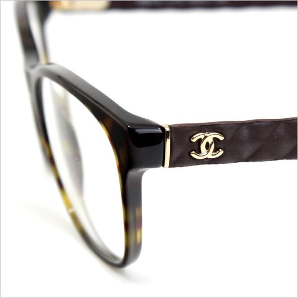 CHANEL シャネル 眼鏡 マトラッセ CCマーク ダークハバナ×ブラウン  