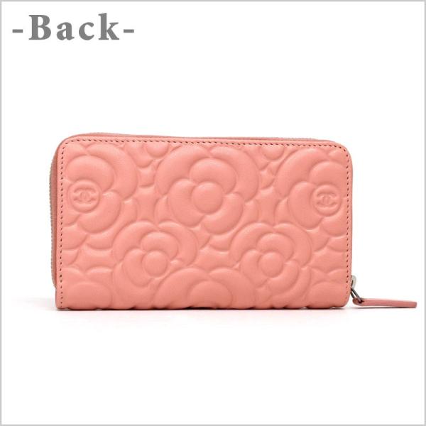 シャネル CHANEL ミニ財布 ミディアムジップウォレット カメリア