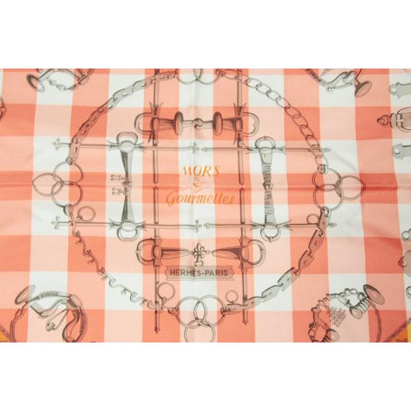 エルメス　カレ90 モール・エ・グルメット・ヴィシー 新品 未使用 HERMES エルメス Mors et Gourmettes Vichy モール