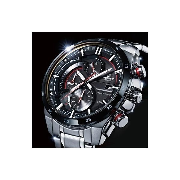 CASIO EDIFICE カシオ エディフィス ソーラー腕時計 クロノグラフ メンズ ブラック/レッド文字盤 メタルベルト 海外モデル  EQS-600DB-1A4 /【Buyee】 Buyee - Japanese Proxy Service | Buy from Japan!