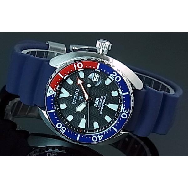 SEIKO 自動巻き 腕時計 青赤ベゼル SEIKO 自動巻き時計 200m防水