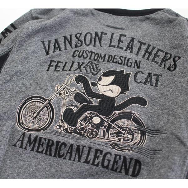 Vanson/バンソン×FELIX the CAT・コラボ トレーナー FXV-520