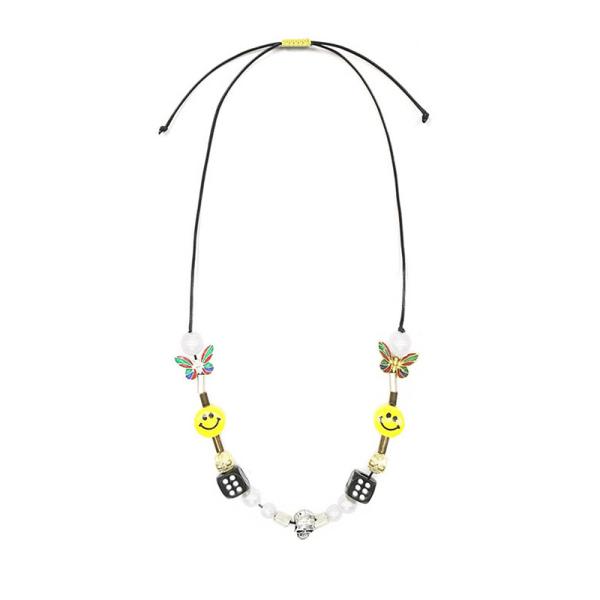 EVAE MOB EVAE+ MOB Smiley Pearl Necklace ネックレスメンズ