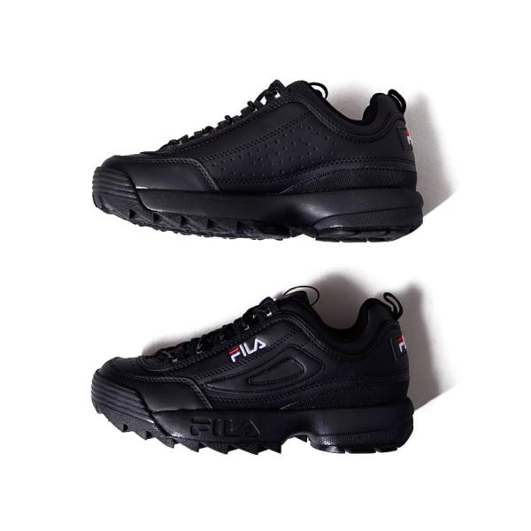 FILA フィラ スニーカー レディース メンズ 黒 ブラック ダッド