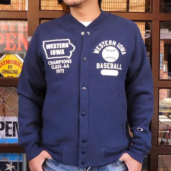 名作 BUDDY別注Championリバースウィーブ スナップパーカライトニング トップス