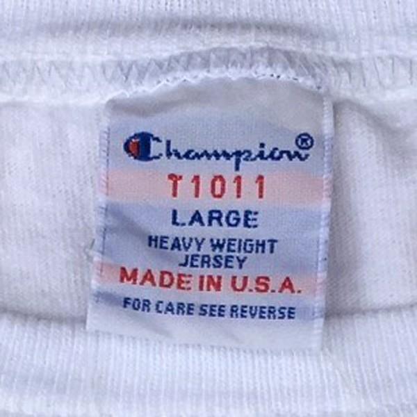 別注 チャンピオン Champion アメリカ製 白 Tシャツ T1011 MADE