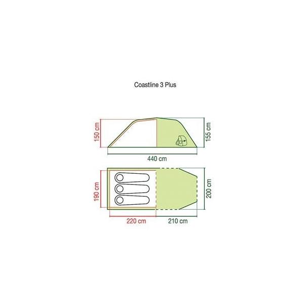 コールマン コーストライン 3 プラス Coleman Coastline(TM) 3 Plus 3