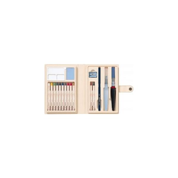 ぺんてる アクアッシュ（日本の伝統色）12色セット・GSK2W-12 絵手紙にも最適なセット /【Buyee】