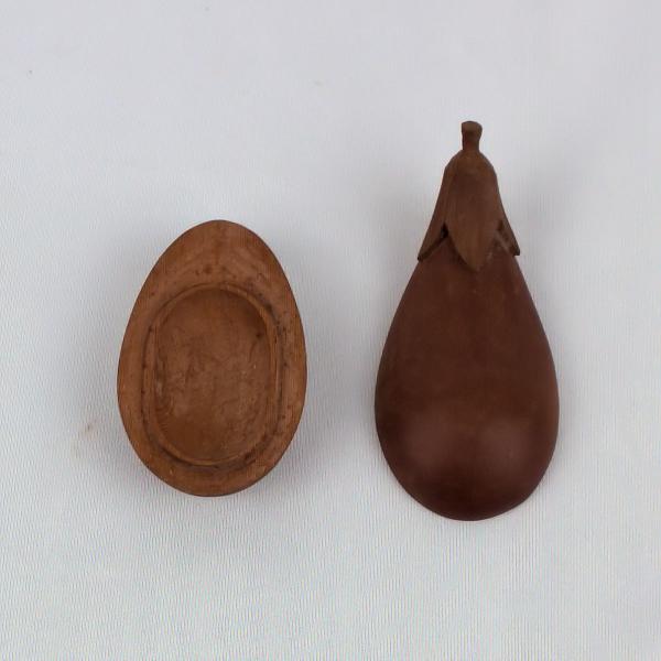 ナス香合木製茶道具