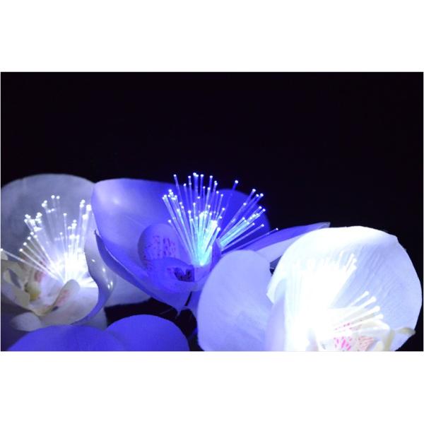 光ファイバー使用の光る仏花【7色に変化する煌めくお花 テルミナ：胡蝶
