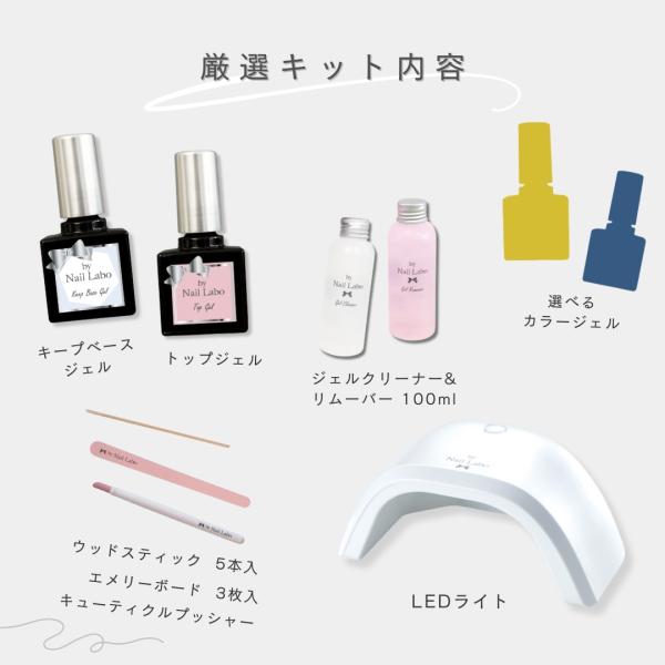 ネイルラボ 日本製 ジェルネイル スターターキット プレミアムキット