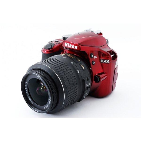 ニコン Nikon D3400 レンズキット レッド 美品 SDカード付き u003cプレゼント包装承りますu003e /【Buyee】
