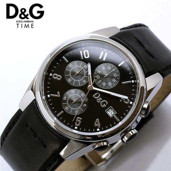 37 D＆G ドルガバ　メンズ 時計 ブラック シルバー　ドルチェ＆ガッバーナ 37 D＆G ドルガバ メンズ 時計 ブラック シルバー ドルチェ