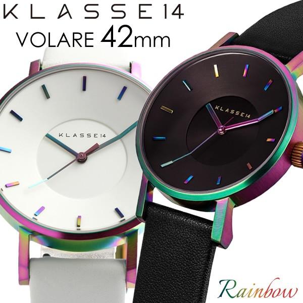 KLASSE14 クラス14 腕時計 メンズ 42mm レインボー ブラック ホワイト