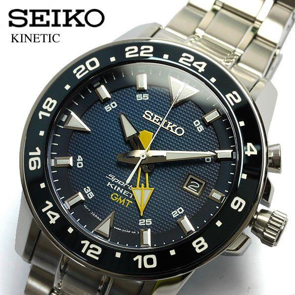 【訳あり美品】SEIKO KINETIC 　セイコーキネティック　自動巻き腕時計